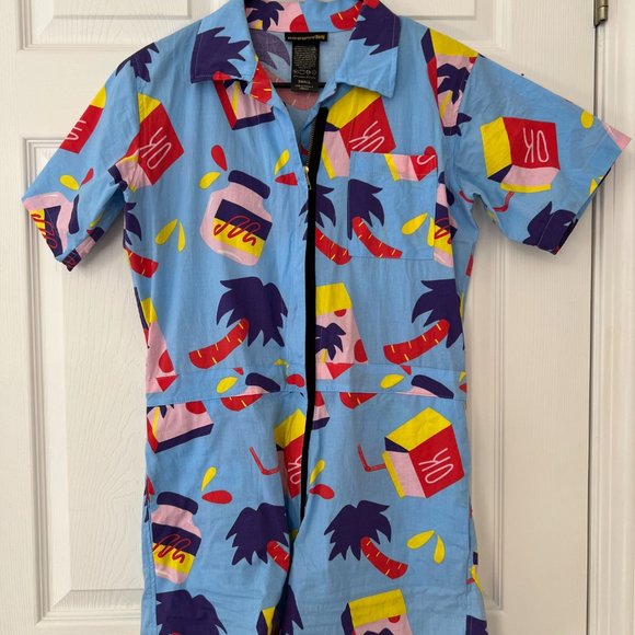 Nooworks Snacks Romper Shortalls - Picture 2 of 4